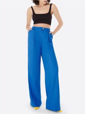Meshki Bright Blue Pull-On Wide Leg Bottoms